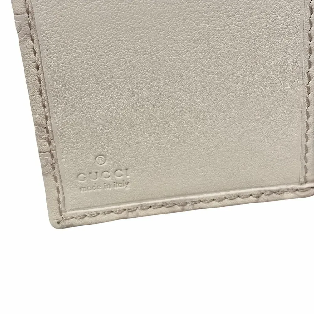 Gucci Guccissima Ivory Leather Agenda Planner w/ Heart Clasp & Inserts / Pen